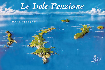 Mappa Isole Ponziane